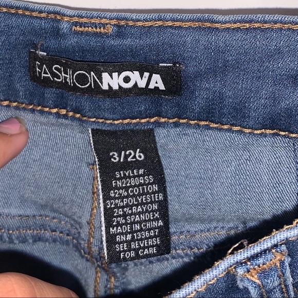 2/$50 Fashion Nova High-Waisted Ripped Skinny Jeans - Picture 3 of 6